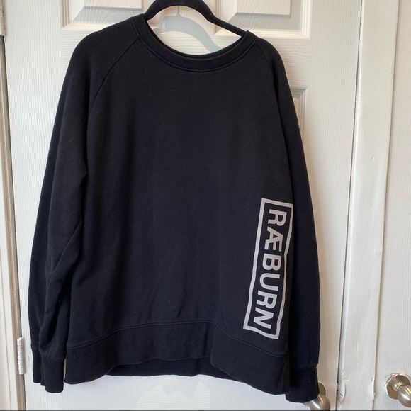 Christopher Raeburn Crewneck Logo Sweatshirt Black size XL - Picture 7 of 9